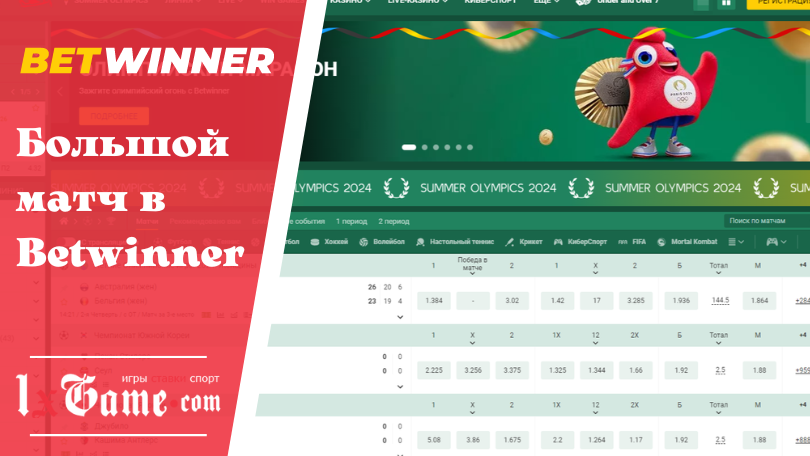 Большой матч в Betwinner